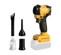 Souffleur de feuilles sans fil compatible avec Dewalt 18 V, souffleur sans fil et aspirateur à main, souffleur de jardin électrique, 20 000 tr/min, 4 buses pour entretien de pelouse, cour, feuilles