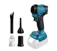 Souffleur de feuilles sans fil compatible avec Makita 18 V, souffleur sans fil et aspirateur à main, souffleur de jardin électrique, 20 000 tr/min, 4 buses pour entretien de pelouse, cour, feuilles