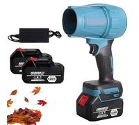 Souffleur de Feuilles sans Fil, Mini Souffleur Batterie 32 000 TR/Min, Turbo Jet Blower avec 2 Batteries et Chargeur, Sèche-Linge pour Voiture, Vitesse Réglable, Déneigement