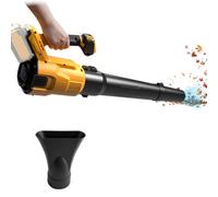Souffleur de Feuilles sans Fil pour Batterie Dewalt 18 V 20 V, Moteur sans balais 18 500 TR/Min, 58,1 m/s, 13,6 m³/Min, souffleur électrique portatif avec 3 Vitesses pour Jardin, Feuilles