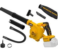 Souffleur de Feuilles sans Fil pour Batterie Dewalt 20 V Max, souffleur d'air de Chantier avec Moteur sans balais, 6 Vitesses Variables jusqu'à 180 km/h, souffleur électrique et aspirateur 2 en 1