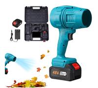 Souffleur de feuilles sans fil, puissant souffleur de feuilles portatif avec batterie 21 V, changement de vitesse en continu, léger et portable pour le nettoyage du jardin et le soufflage des feuilles