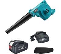 Souffleur de feuilles sans fil rechargeable, buse réglable, fonctionnement silencieux, 1PC 4AH batterie, EU