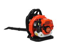 Souffleur de Feuilles sans Fil, souffleur à Dos gaz 52 CC, Moteur 2 Temps 550 CFM, poussière qualité Commerciale, Nettoyage terrasse, Entretien pelouse, travaux Cour, aménagement paysager, Orange