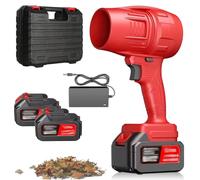 Souffleur de Feuilles sans Fil | Souffleur Électrique Portatif | Soufflant 500W avec 2 Batteries | Souffleur Électrique 190 000 TR/Min | pour Jardin, Entretien de Pelouse et Déneigement