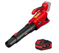 Souffleur de feuilles sans fil - TEENO - 20V - Batterie 4,0 Ah - 5 vitesses - 4500W