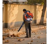 Souffleur De Feuilles - Souffleur à Dos Thermique Professionnel 52Cc - 780 CFM / 270 MPH - Puissant pour Débroussaillage, Nettoyage De Jardin Et Déneigement