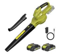 Souffleur de Feuilles,Souffleur de Feuilles sans Fil avec Batterie 2×2,0 Ah et Chargeur,3 Vitesse Max 360m³/h,Portable 1,4kg,pour Cour, Pelouse, Jardin,Parkside