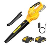 Souffleur de Feuilles,Souffleur de Feuilles sans Fil avec Batterie 2×2,0 Ah et Chargeur,3 Vitesse Max 360m³/h,Portable 1,4kg,pour Cour, Pelouse, Jardin,Parkside