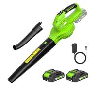 Souffleur de Feuilles,Souffleur de Feuilles sans Fil avec Batterie2×2,0 Ah et Chargeur,3 Vitesse Max 360m³/h,Portable 1,4kg,pour Cour, Pelouse, Jardin,Parkside