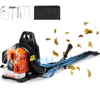 Souffleur de feuilles VEVOR en sac à dos, 52 CC souffleur de feuilles à essence 2 temps avec réservoir de carburant de 1,37 l, volume d'air de 480 CFM, vitesse de 175 MPH, idéal pour l'entretien du ga