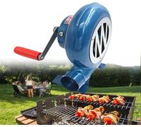 Souffleur De Forge à Manivelle - Ventilateur Manuel à Popcorn Iron Gear, Souffleur d'air Manuel pour Barbecue, Souffleur De Forge pour Barbecue Ou Charbon, Mini Allume-feu, Souff, 200w