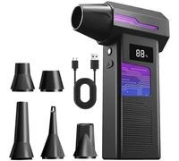 Souffleur de Poussière Électrique, 4 Vitesses 120 000 Tr/Min, Souffleur D'Air Rechargeable, pour PC, Ordinateur Portable, Appareils Électroniques,