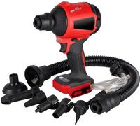 souffleur de poussière sans fil 21V, 2-en-1 Souffleur et Aspirateur, Souffleur à main 80000RPM Moteur sans balais à haute vitesse Souffleur à air comprimé avec tuyau de dégonflage, embout flexible et 