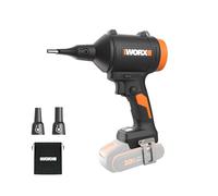 Souffleur de poussière sans Fil WORX WX099.9 20V avec Moteur sans balais, dépoussiéreur électrique pour Le Nettoyage, gonfleur de Matelas, souffleur d'air comprimé - Outil Seul