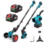 Souffleur/Débroussailleuse 3-en-1 - ONEVAN - 170 cm - Télescopique - 2x3000 mAh - 500W