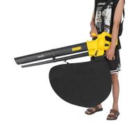 Souffleur électrique 3000 W - Aspirateur de feuilles 2 en 1 - Fonction soufflage et fonction d'aspiration - Vitesse du vent de 167,77 mph - Souffleur de feuilles de 35 l - Avec sangle de transport