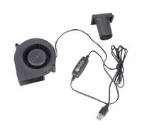 Souffleur électrique avec 3 réglages de vitesse - Fonctionnement USB - Idéal pour barbecue - Allumage de ventilation et aventures en plein air - Ventilateur turbocompressé à faible bruit