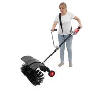 Souffleur électrique manuel 2 en 1 1 600 W avec souffleur, balayette, couvercle de protection, sangle de transport, 7000-9000 tr/min pour balayage, ressorts à feuilles, nettoyage de pelouse, sable