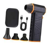 Souffleur électrique portatif sans fil léger de 0,2 kg avec sangle de transport pour un nettoyage facile en intérieur et en extérieur, réglable à trois vitesses, utilisation polyvalente, nettoyeur de