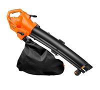 Souffleur électrique pratique 3 en 1 pour le jardin, 3 000 W et vitesse du vent de 167 mph, avec grand sac de collecte de 35 litres, câble de 10 m, collecteur de feuilles pour jardins clairs, patios