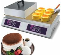 Souffleur électrique professionnel, appareil à crêpes Dorayaki, plage de température : 60-240 °C, avec couvercle en acier inoxydable, pour restaurant, boulangerie, pâtisserie