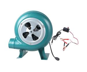 Souffleur électrique Rapide 12 V avec câble de 130 cm Amateurs de Plein air pour Barbecue, Pique-Nique et Fours de métallurgie Souffleur Facile à Transporter