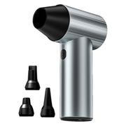 Souffleur Électronique Métal 90000 RPM - Vent 45m/s & Moteur Brushless - Batterie 4000mAh Recharge USB-C - 3 Buses pour PC/Clavier - Nettoyage Sûr sans Chaleur (240W)