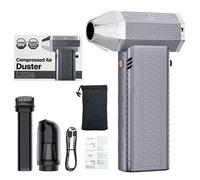Souffleur et aspirateur portatif sans fil 2 en 1 130000 tr/min corps ABS recharge USB Type-C usage voiture et maison