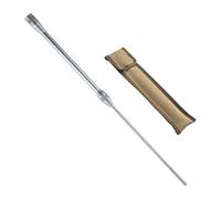 Souffleur Feu Démanteler, Pailleuse de Feu Poche Camping en Aluminium avec Sac de Rangement MS-43 BKMS-43 pour Poêle à Bois, Cheminée, Barbecue Jardin