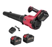 Souffleur Feuilles sans Fil: 2 Batterie 5,0 Ah, 2 Vitesses jusqu'à 42m/s, 8 m³/Min, Souffleur Batterie pour souffler Les Feuilles, enlever la Neige et la poussière