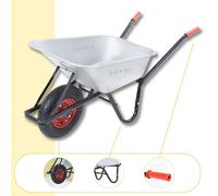 Souffleur galvanisé BARRY, capacité max. 100l/250kg, argent/noir