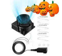 Souffleur gonflable - Adaptateur de ventilateur pour gonflable avec 3 lampes LED - Accessoire de fête haute pression pour matelas gonflables, lampions, jardin, Halloween, carnaval
