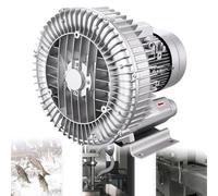 Souffleur Industriel Régénératif, Anneau Vortex Haute Pression 120-2200 W for Pompe À Vide for Soufflage d'air Industriel, Systèmes De Vide, Remplacement D'aération(370W/0.50HP)