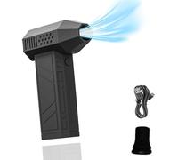 Souffleur Jet Dry, 130000 Tr/Min Puissant Souffleur avec 4 Modes, Fabriqué en Aluminium avec Lampe de Poche LED, Plumeau à Air Rechargeable USB C pour le Nettoyage de l'Extérieur, Meubles, Voiture.