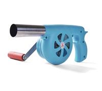 Souffleur manuel extérieur for barbecue à manivelle, ventilateur d'air de forge portable for le camping, outil d'allumage de foyer en acier inoxydable for griller des accessoires de pique-nique