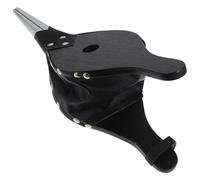 Souffleur Manuel pour Barbecue et Cheminée, Ventilateur D’air Portable | Acier Inoxydable et Bois, Noir, sans Électricité, pour Braises, Charbon, Cuisson en Plein Air