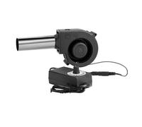 Souffleur Portable. Lot de 2 Petits Ventilateurs de soufflage avec collecteur d'air, Vitesse réglable, souffleur portatif for Barbecue, Outil de Camping .Nettoyeur D’Air Rechargeable