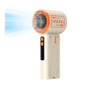 Souffleur portable, petit refroidisseur de poche, appareil électrique USB, 5,9 x 5,1 x 14,7 cm, fonctionne avec piles, ventilateur personnel silencieux, idéal pour hommes, femmes, voyages, intérieur