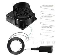 Souffleur pour Gonflables | Adaptateur Ventilateur pour Gonflables avec Lumières LED Multicolores - Pompe pour Fête Décorations Noël Carnaval Camping Plage Halloween Jardin Extérieur