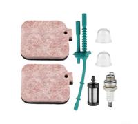 Souffleur pour kit d'entretien pour BG45 BG65 avec ventilateur de butée | Comprend 2 filtres à air, une conduite de carburant, un bouchon d'étincelle, un filtre à carburant, 2 ampoules pour un