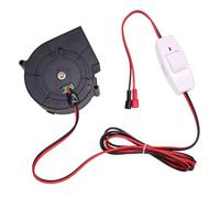 Souffleur professionnel 12 V 2,94 A 7000 tr/min avec interrupteurs pour augmenter les flux d'air dans les cheminées, les zones d'animaux domestiques et les applications artisanales Souffleur pour