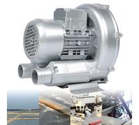 Souffleur régénératif 0,16 CV à 1,49 CV, Pompe à Vide Industrielle, souffleur à Anneau Vortex Haute Pression, pour soufflage ou Aspiration d'air, 220 V 50 Hz 1100W/1.48HP