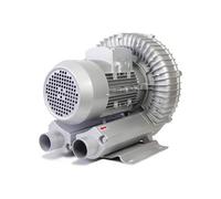 Souffleur Régénératif 120 W-1100 W, Monophasé 110 V/220 V 50 Hz, Anneau Vortex Haute Pression, Pompe Vide Industrielle Soufflage L'aspiration d'air, L'aération Eaux Usées(180W/0.24HP)