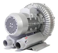 Souffleur Régénératif 120 W-1100 W, Monophasé 110 V/220 V 50 Hz, Souffleur À Anneau Vortex Haute Pression, Pompe Vide Industrielle for Aération des Eaux Usées, Aquarium, Bassin Poissons(550W/0.74HP)