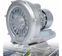 Souffleur régénératif 120W-1500W 110V/220V/380V monophasé/triphasé, souffleur à Anneau Vortex Haute Pression, Pompe à Vide Industrielle pour Le soufflage ou l'aspiration d'air(750W/380V)