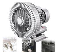 Souffleur régénératif industriel pour soufflage d'air haute pression et aspiration, solution efficace pour l'aération des eaux usées et l'entretien de l'aquarium avec une puissance de 750 W
