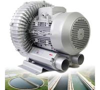 Souffleur Régénératif Monophasé 220 V 50 Hz, Souffleur À Anneau Vortex Haute Pression for Aération des Eaux Usées, Aquarium, Bassin, Soufflage d'air Industriel, Systèmes De Vide(1500W/2.01HP)