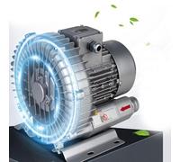 Souffleur régénératif, souffleur à anneau vortex haute pression monophasé 110 V/220 V, souffleur à canal latéral, souffleur vortex d'aération des eaux usées, pompe à vide industrielle pour soufflage