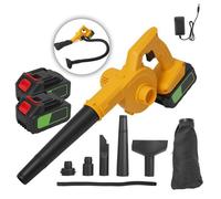 Souffleur Sans Fil 21V - 2 Batteries - 3 3 m³/min - Souffleur à Feuilles pour Voiture - pour Soufflage de Feuilles Neige